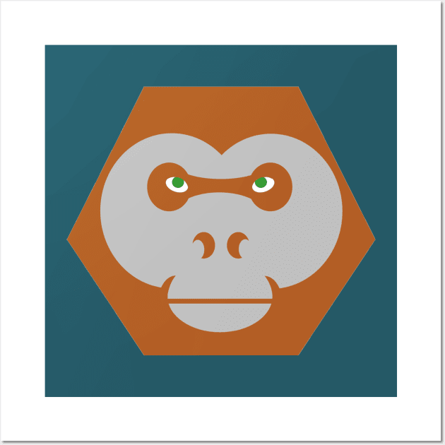 planet of the Primates Maurice Wall Art by chriswig
